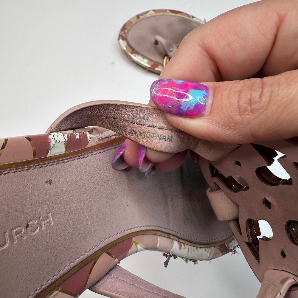 Tory Burch Enamel Mosiac Miller Sandals - Picture 4 of 4